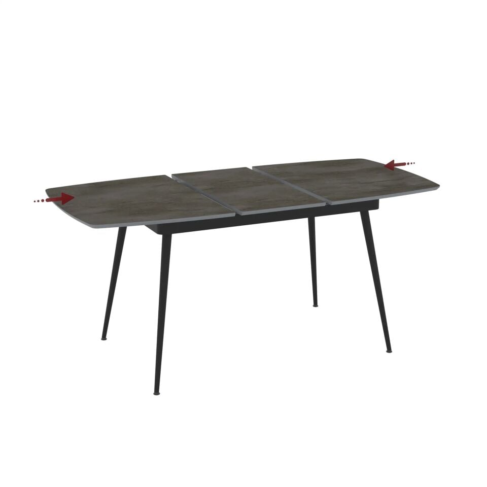 Gri Mermer Desenli MDF Açılır Masa, Sensey