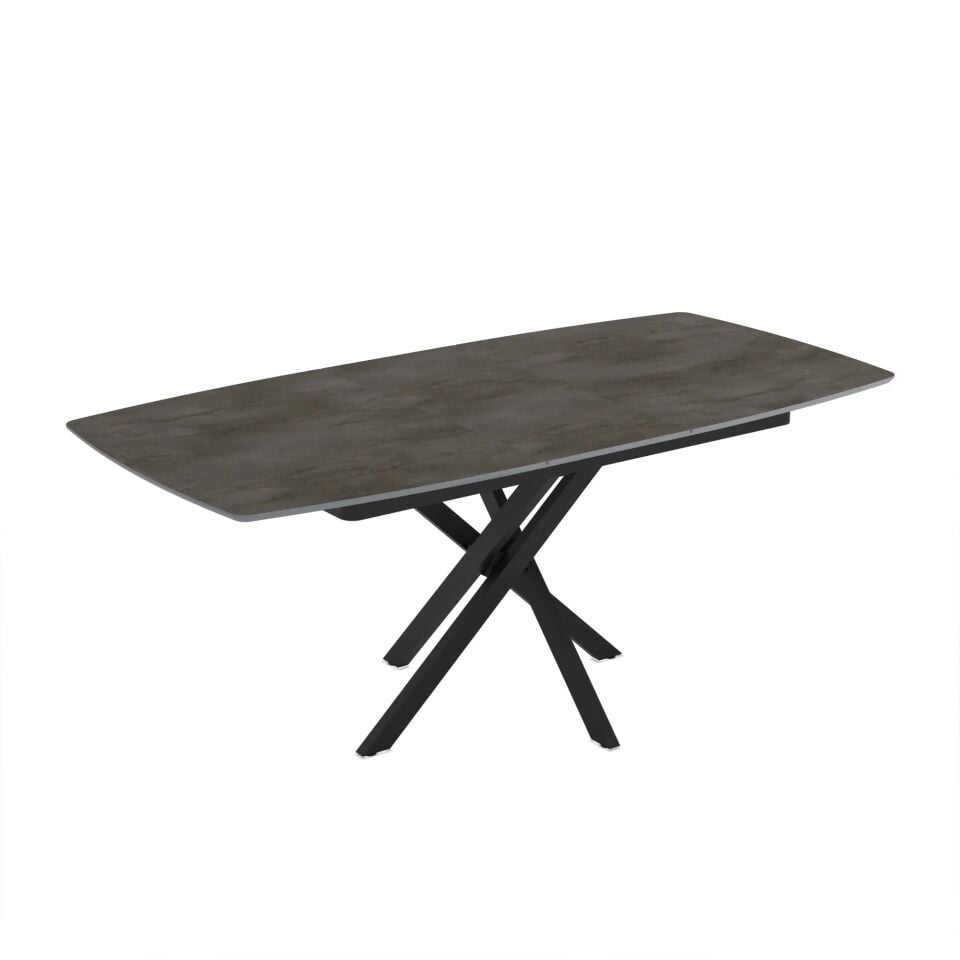 Gri Mermer Desenli MDF Uzatmalı Masa, Lisa