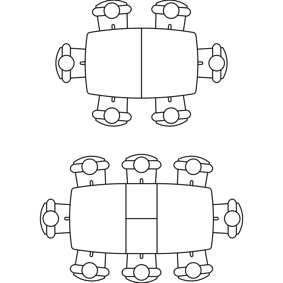 Beyaz Mermer Desenli MDF Uzatmalı Masa, Lisa