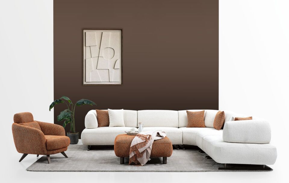 Puflu Modüler Köşe Takımı Dolce Home