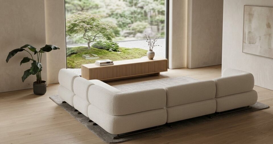 Puflu Modüler Köşe Takımı Dolce Home