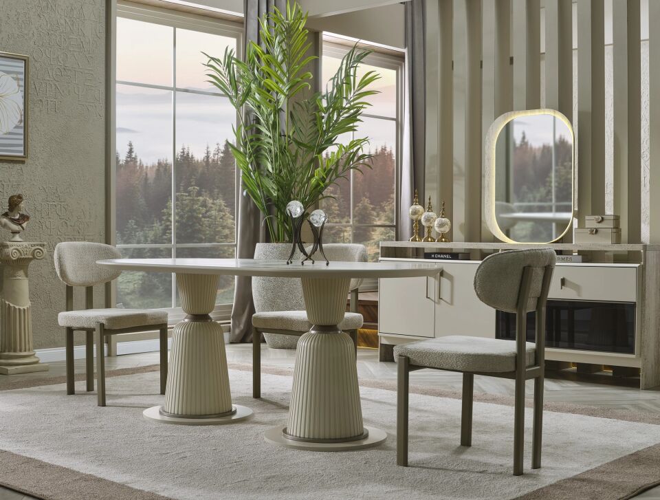 Salon Masası Traverten 190*92*76 cm Bern