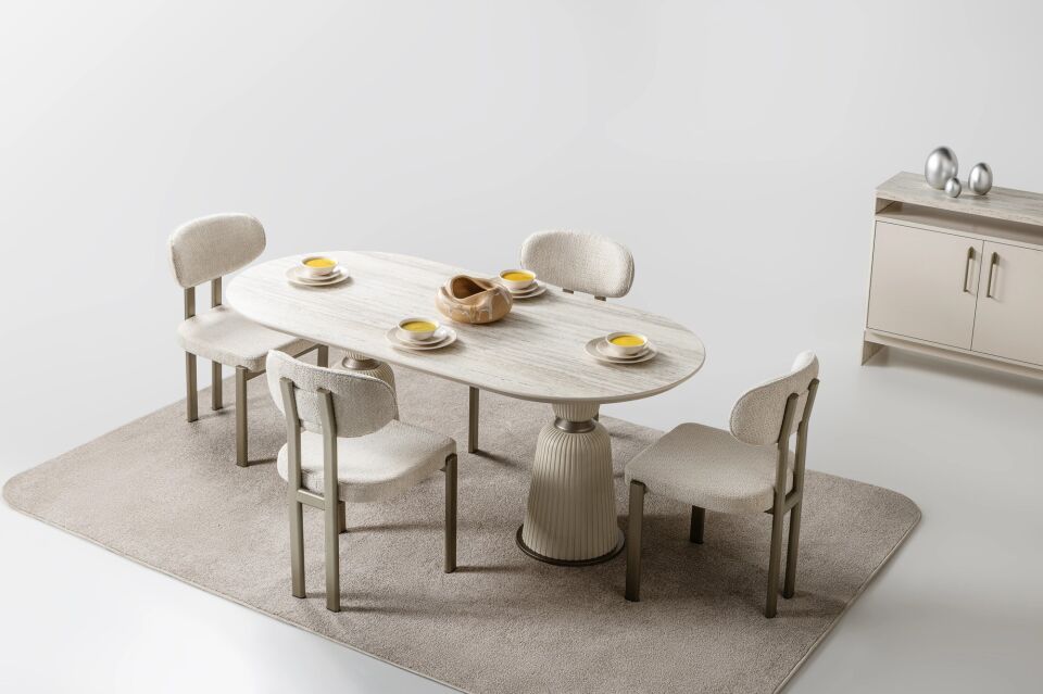 Salon Masası Traverten 190*92*76 cm Bern