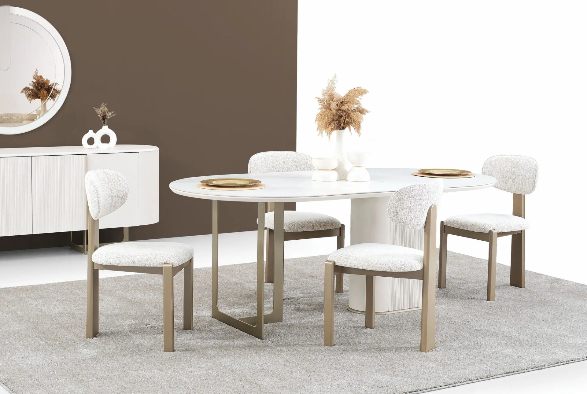 Seramik Oturma Odası Masası Palermo