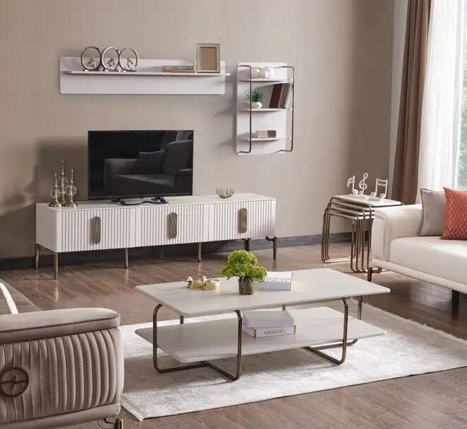 TV Ünitesi ve Raflı Grande