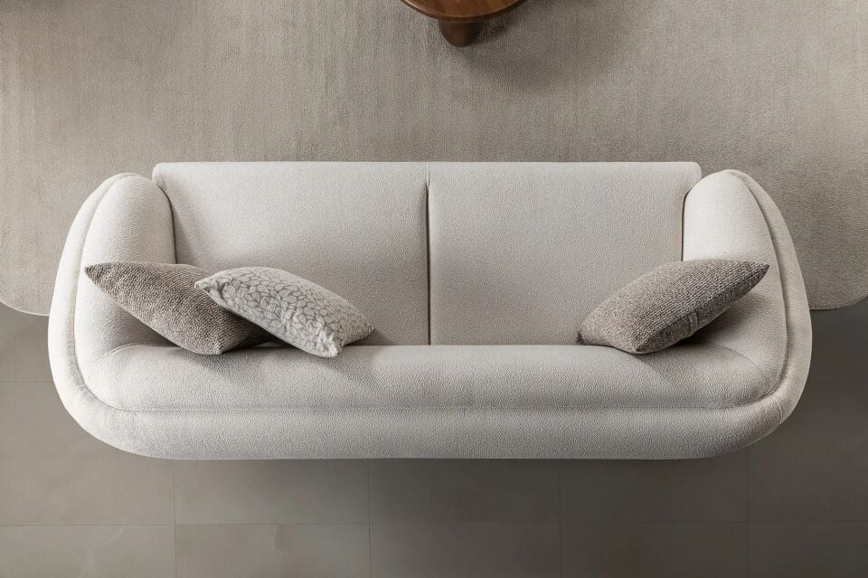 Boucle Jesse Modern 3 Kişilik Kanepe