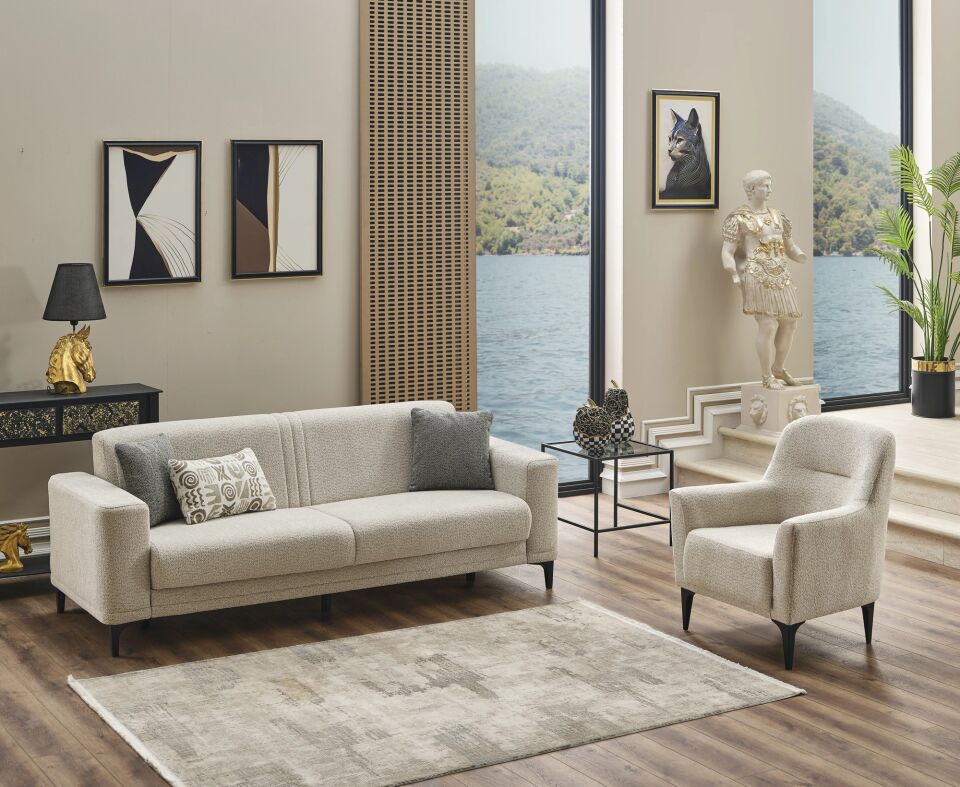 Yataklı Kanepe ve Berjer Takımı Twist 3+1+1