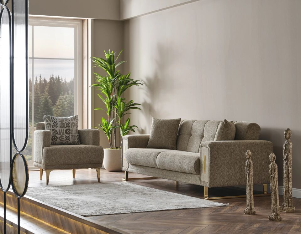 Yataklı Kanepe ve Berjer Takımı Loft 3+1+1
