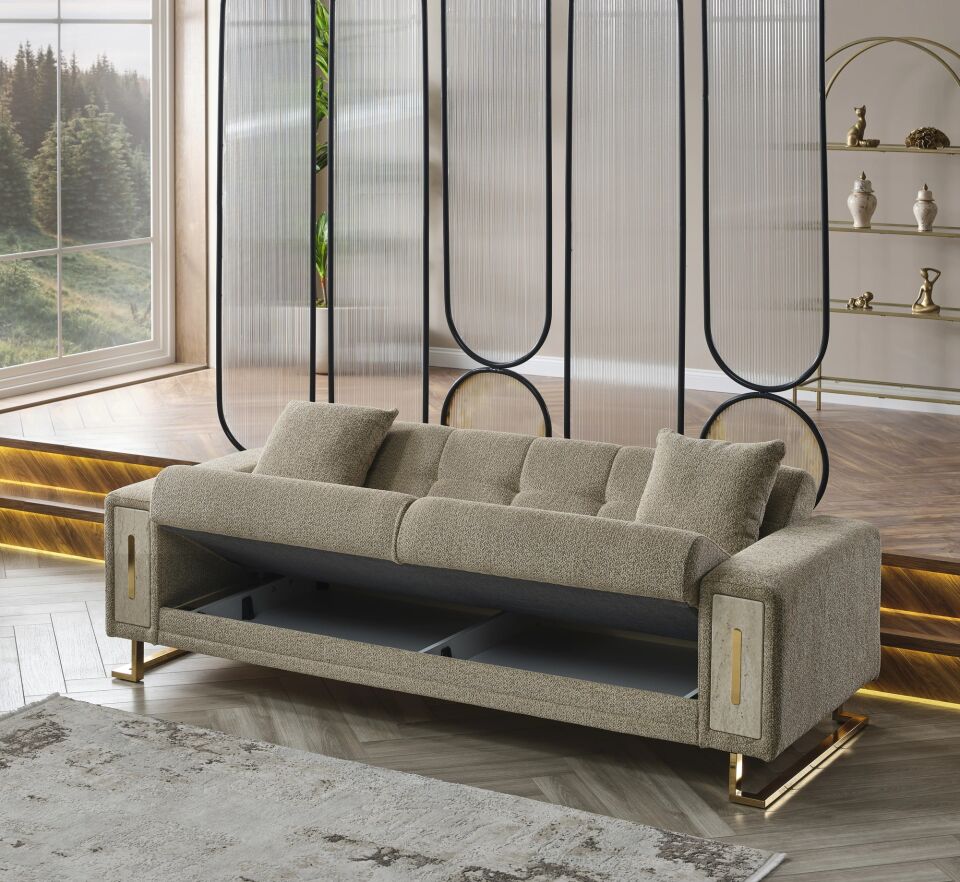 Yataklı Kanepe ve Berjer Takımı Loft 3+1+1